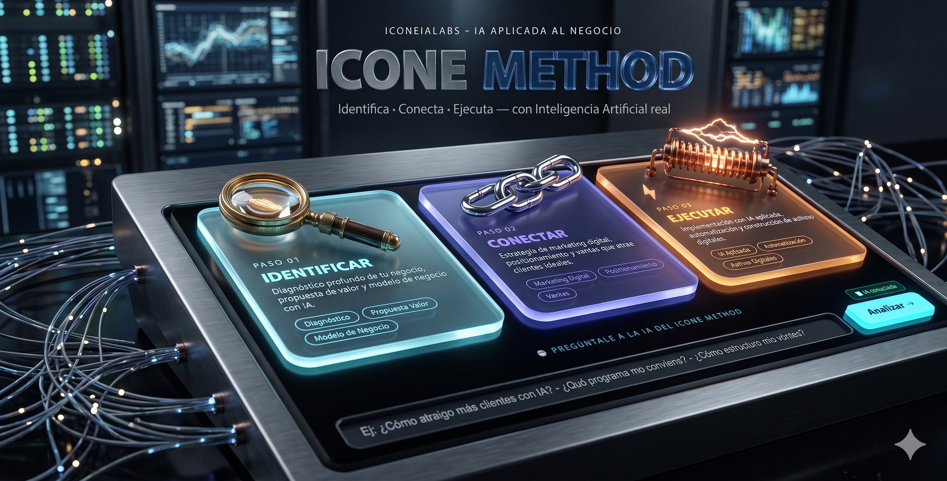 ICONE Method — IA aplicada al negocio: Identifica, Conecta, Ejecuta